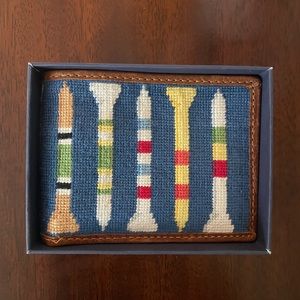 Smathers & Branson Needlepoint Wallet.